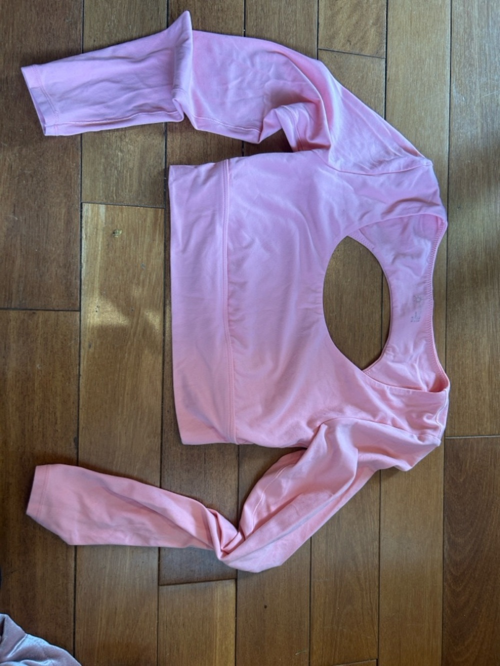 aerie Pink Crop Top with Open Back